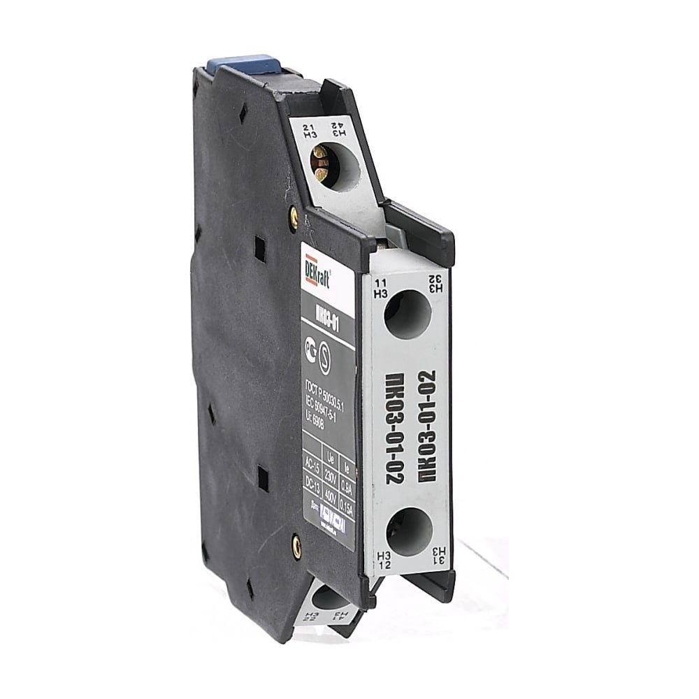 Изображение товара Контактная приставка Dekraft ПК-03 (2НЗ, 10 А, IP20) 24110DEK