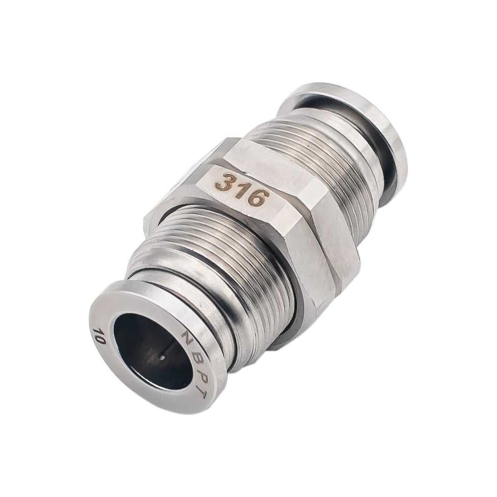 Изображение товара Фитинг NBPT прямой стендовый SSM 10 (нерж.) арт. 86390
