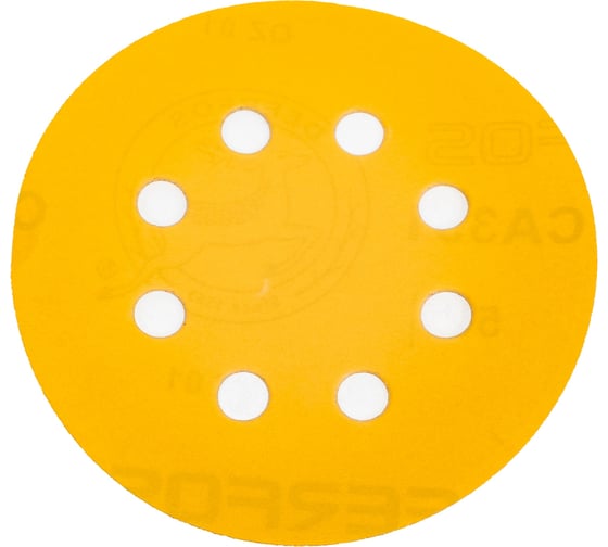 Изображение товара Круг шлифовальный на бумаге Deerfos CA331 125мм, 8 отв. Р500, 5 шт 4673770902865