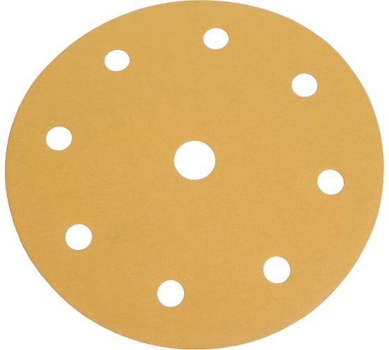 Изображение товара Круг шлифовальный на бумаге Deerfos СА331 150мм, 9 отв. Р500, 5 шт 4673770903343