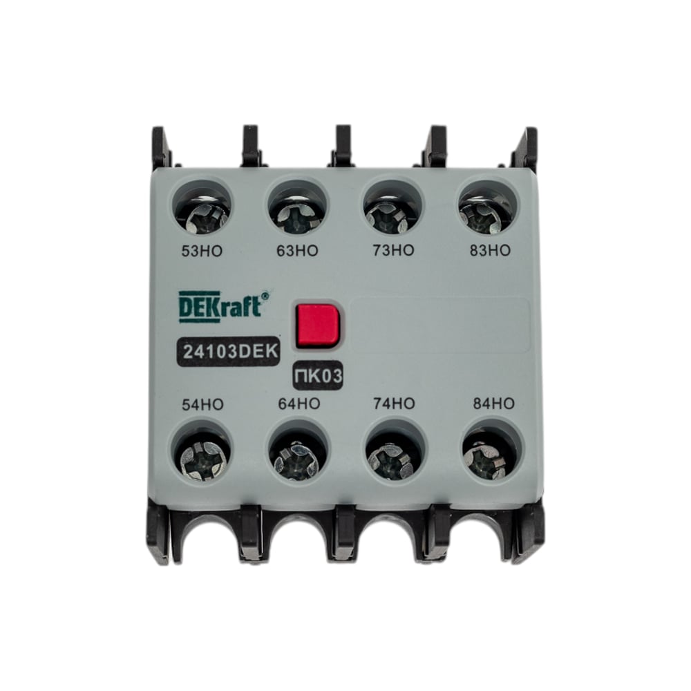 Изображение товара Контактная приставка Dekraft ПК03-02-40 для лицевой установки, 4НО, 10 000А