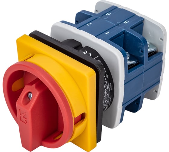 Изображение товара Аварийный переключатель Emas 4 полюса, двухпозиционный 0-1, 63А PSA063AK441E