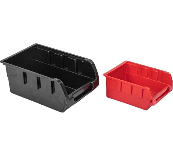 Изображение товара Настенный стеллаж-органайзер для хранения метизов ARNEZI 475x272x15, 24 лотка 12-160x102x75, 12-100x100x50 R7201300