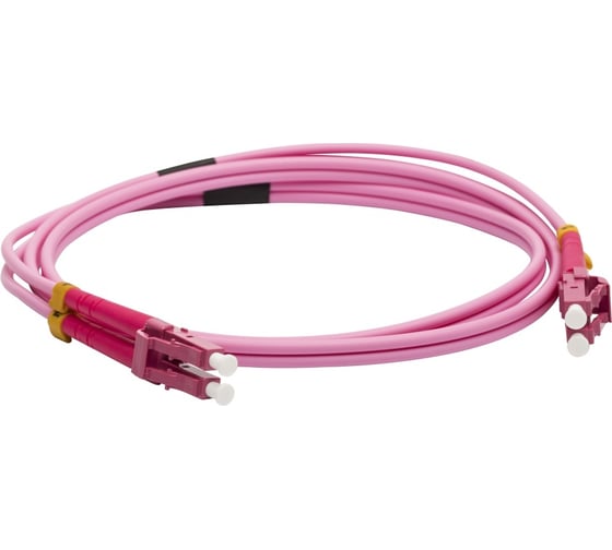 Изображение товара Оптический патч-корд LANMASTER дуплексный, LC/PC-LC/PC, OM4, LSZH, 5.0 м LAN-2LC-2LC/OM4-5.0