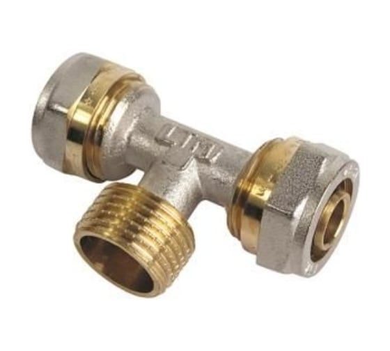 Изображение товара Тройник ООО ПКФ Сварком нар/рез д=16x1/2 МП СанТех s007859