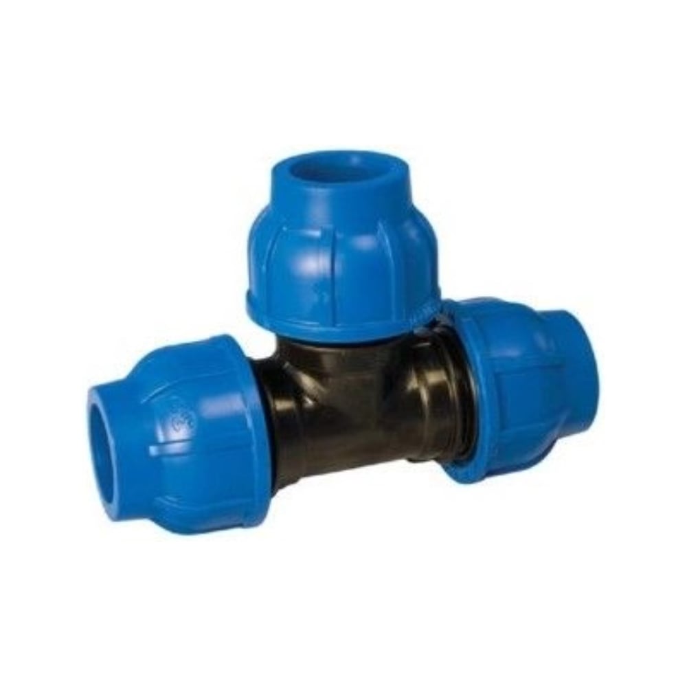 Изображение товара Тройник ПЭ СанТех 63x32x63 для водопроводных систем бытового типа