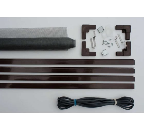 Изображение товара Москитная сетка KOMFORT Комплект №3, 1550х800 мм, коричневая НС00608