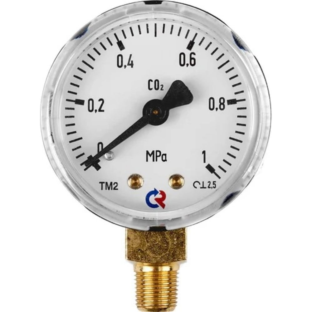 Изображение товара Манометр BlackWeld 1,0 МПа для углекислоты, 1/8 NPT, бытовой