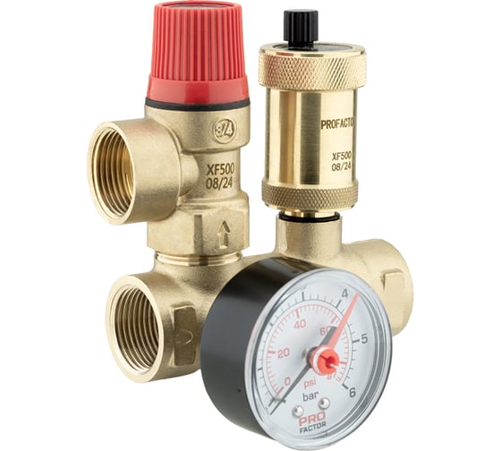 Изображение товара Группа безопасности котла PROFACTOR проходная 3/4 PF BS 607