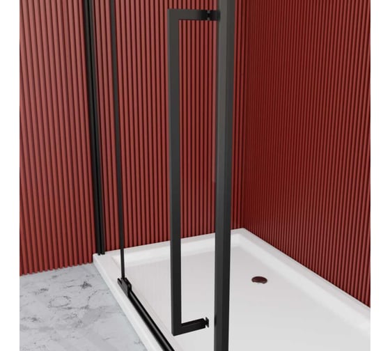 Изображение товара Ограждение душевое Esbano ESA-90KV-GM оружейная сталь ESOGA90KVGM