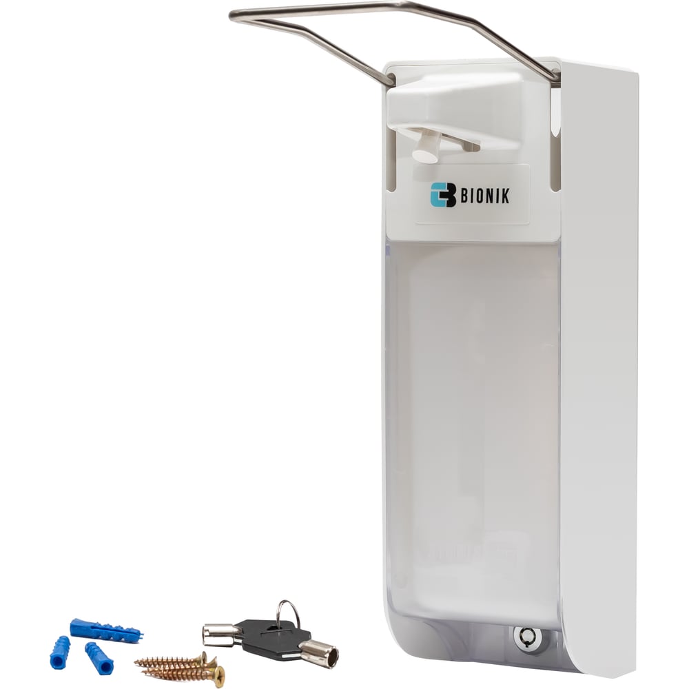Изображение товара Дозатор локтевой настенный BIONIK Bio 1л Premium антивандальный для антисептиков