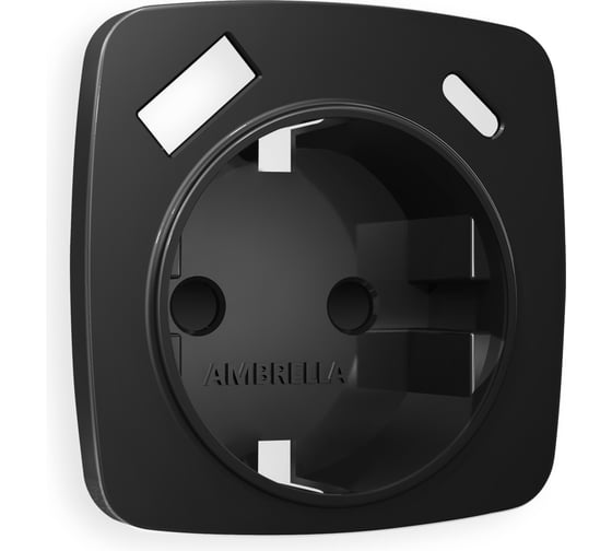 Изображение товара Лицевая панель Ambrella VOLT для электрической розетки с заземлением со шторками, 2USB A+С OMEGA OP8100