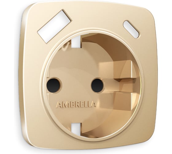 Изображение товара Лицевая панель Ambrella VOLT для электрической розетки с заземлением со шторками, 2USB A+C OMEGA OP6100