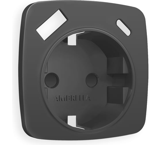 Изображение товара Лицевая панель Ambrella VOLT для электрической розетки с заземлением со шторками, 2USB A+C OMEGA OP9100