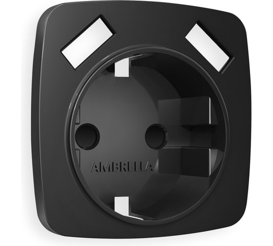 Изображение товара Лицевая панель Ambrella VOLT для электрической розетки с заземлением со шторками, 2USB A+A OMEGA OP8090