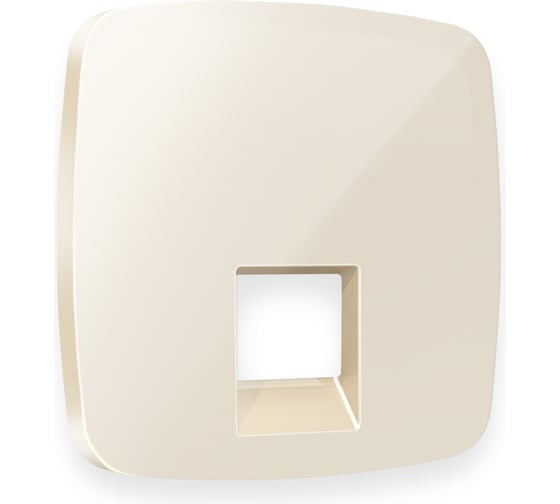 Изображение товара Лицевая панель Ambrella VOLT для компьютерной/телефонной розетки RJ-45/RJ-11 OMEGA OP3120