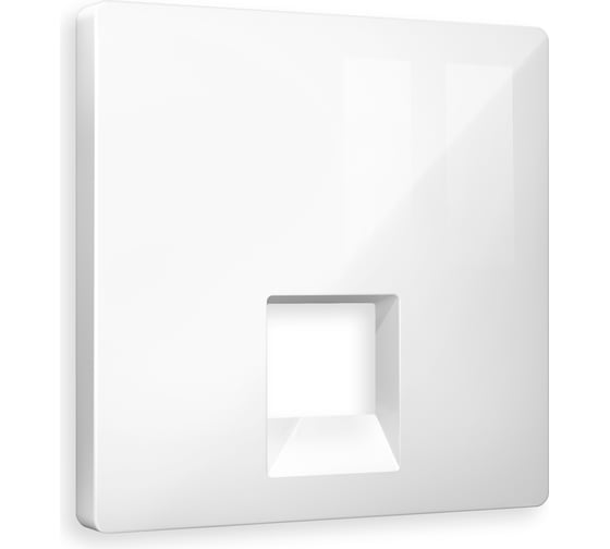 Изображение товара Лицевая панель Ambrella VOLT для компьютерной/телефонной розетки RJ-45/RJ-11 ALFA AP1120