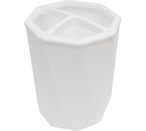 Изображение товара Подставка для зубных щеток IDEA ПРИЗМА белый М 2242