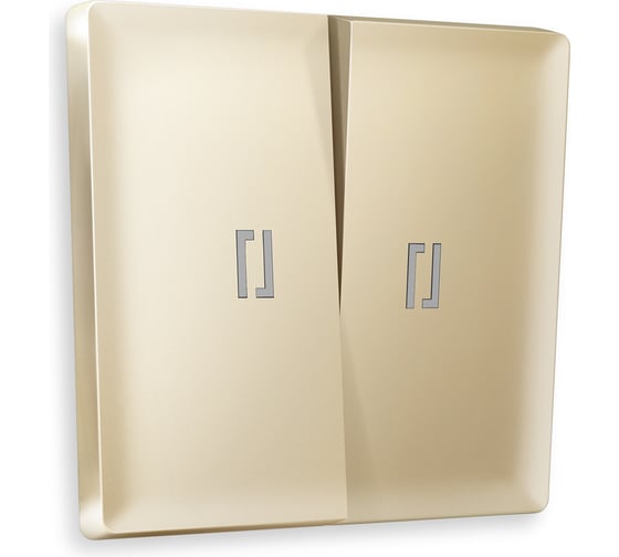 Изображение товара Лицевая панель для 2-клавишных выключателей с подстветкой Ambrella VOLT ALFA AP6040