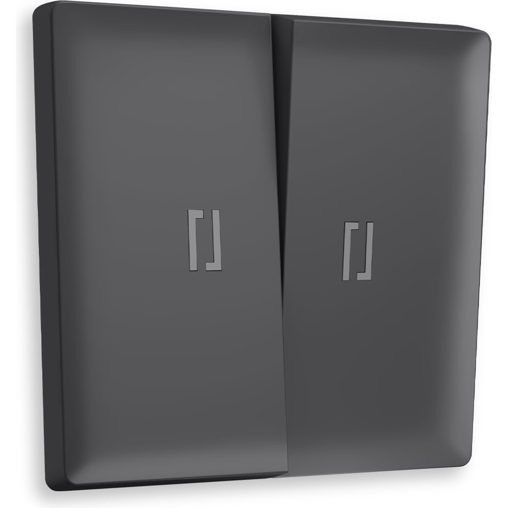 Изображение товара Лицевая панель для 2-клавишных выключателей с подсветкой Ambrella VOLT ALFA AP9040