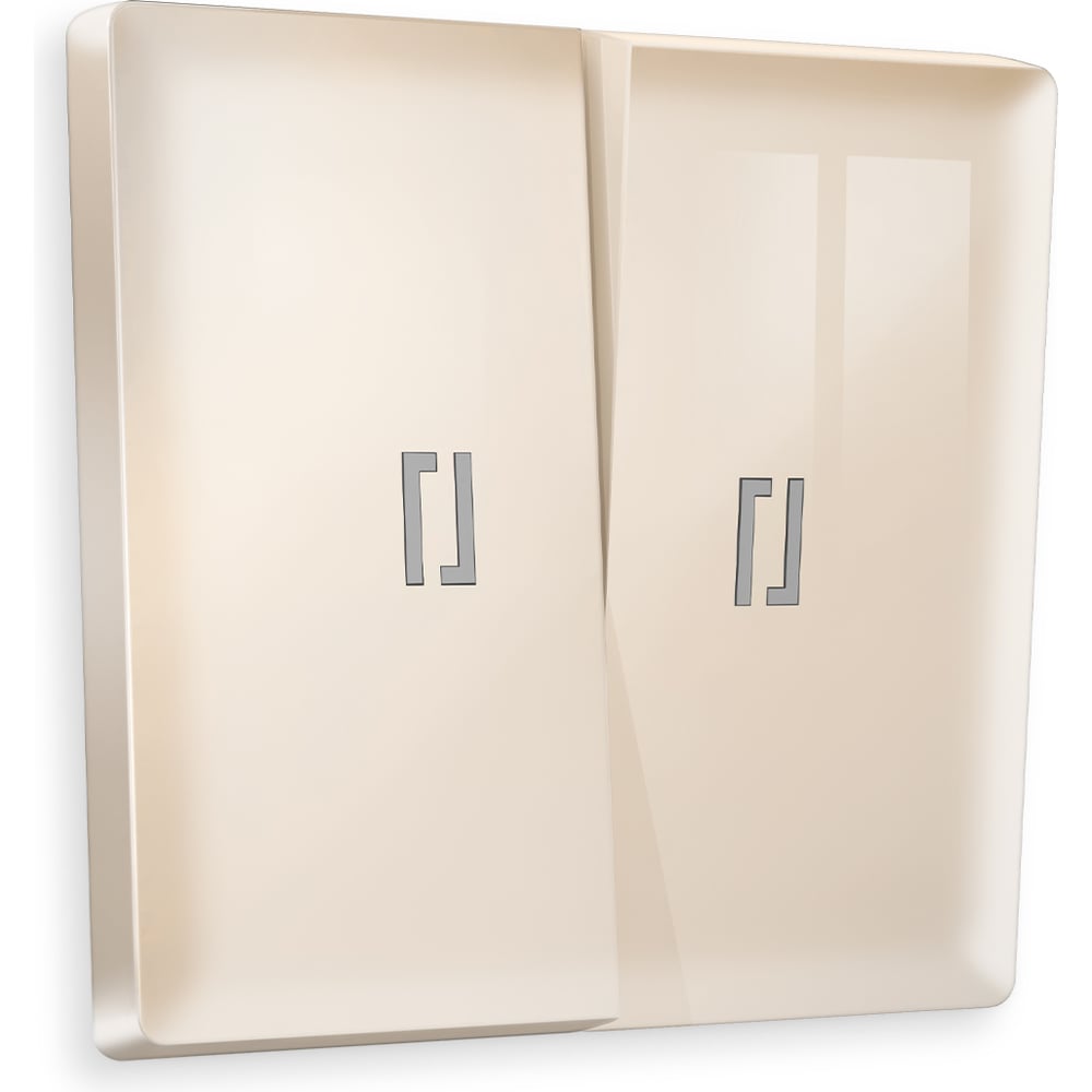 Изображение товара Лицевая панель для 2-клавишных выключателей с подсветкой Ambrella VOLT ALFA AP3040