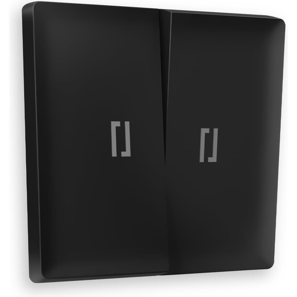 Изображение товара Лицевая панель для 2-клавишных выключателей с подсветкой Ambrella VOLT ALFA AP8040