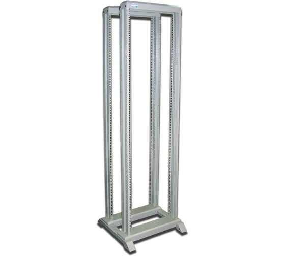 Изображение товара Двухрамная стойка TWT 38U, 600x1000, серая RACK2-38U-6x10