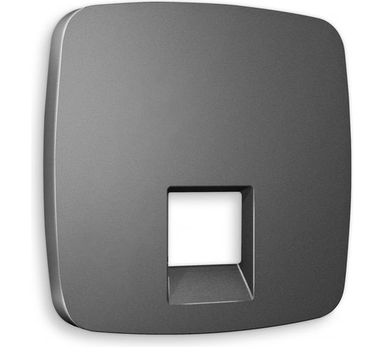 Изображение товара Лицевая панель Ambrella VOLT для компьютерной/телефонной розетки RJ-45/RJ-11 OMEGA OP6620