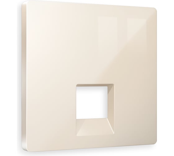 Изображение товара Лицевая панель Ambrella VOLT для компьютерной/телефонной розетки RJ-45/RJ-11 ALFA AP3120