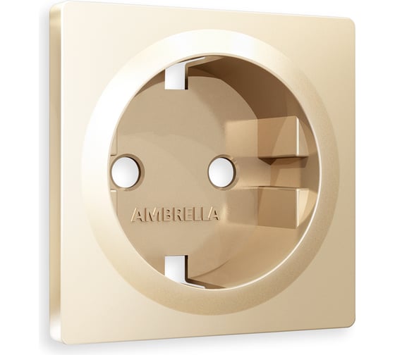 Изображение товара Лицевая панель Ambrella VOLT для электрической розетки с заземлением ALFA AP6060