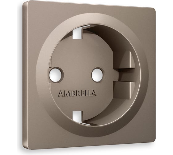 Изображение товара Лицевая панель Ambrella VOLT для электрической розетки с заземлением ALFA AP6360