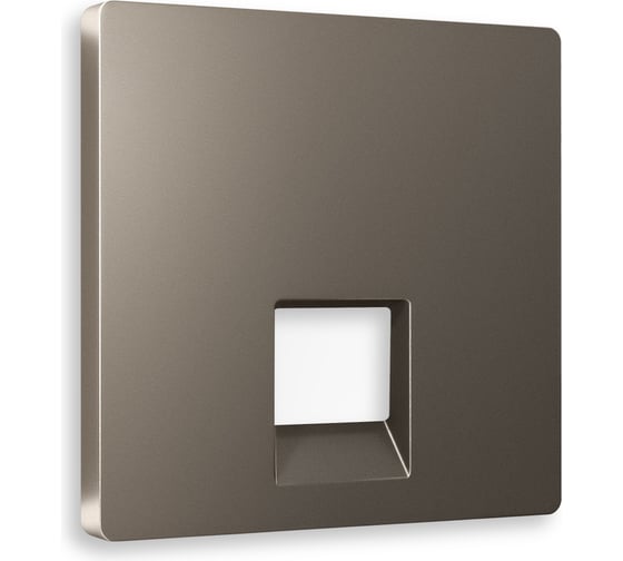 Изображение товара Лицевая панель Ambrella VOLT для компьютерной/телефонной розетки RJ-45/RJ-11 ALFA AP6420