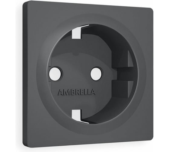 Изображение товара Лицевая панель Ambrella VOLT для электрической розетки с заземлением ALFA AP9060