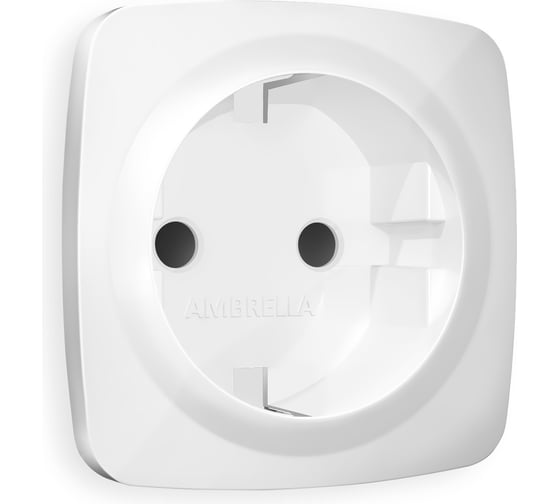 Изображение товара Лицевая панель Ambrella VOLT для электрической розетки с заземлением со шторками OMEGA OP1070