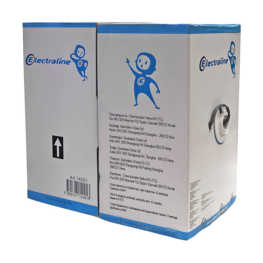 Изображение товара Кабель телекоммуникационный Electraline UTP кат.5e 305м