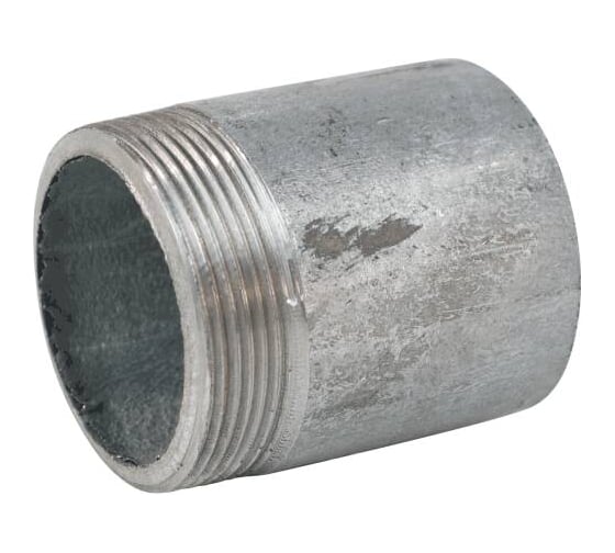 Изображение товара Резьба ООО "Крупинский арматурный завод" сталь, удлиненная  оц Ду50 L=70мм из труб ГОСТ 3262-75 КАЗ 027-2078