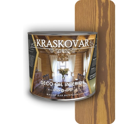 Изображение товара Масло для интерьера Kraskovar Deco Oil Interior Миндаль 2,2 л 1608