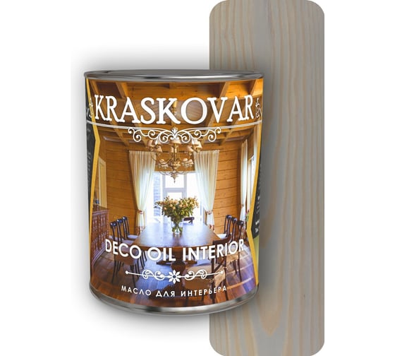 Изображение товара Масло для интерьера Kraskovar Deco Oil Interior Айсберг 0,75 л 1421