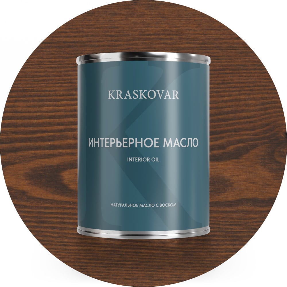 Изображение товара Масло для интерьера Kraskovar Deco Oil Миндаль 0,75 л защитное для дерева