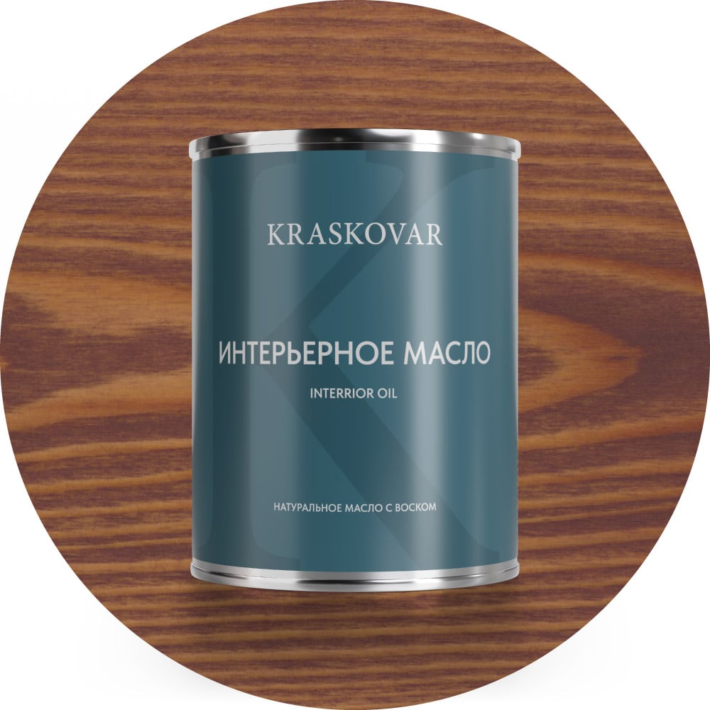 Изображение товара Масло для внутренней отделки древесины Kraskovar Deco Oil Гранатовый 0,75 л