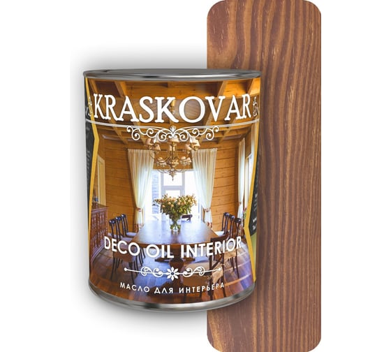 Изображение товара Масло для интерьера Kraskovar Deco Oil Interior Гранатовый 0,75 л 1620