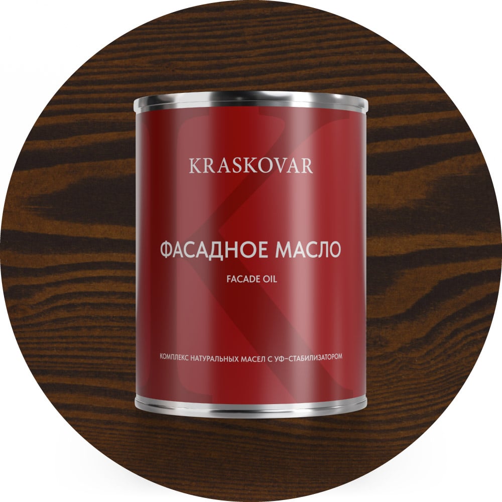 Изображение товара Масло фасадное Kraskovar Брауни 0,75л 2219