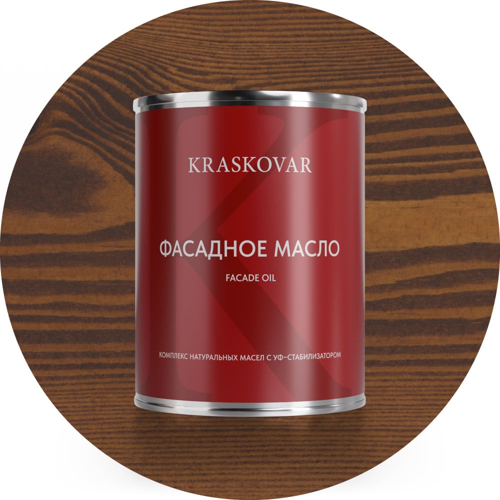 Изображение товара Масло фасадное Kraskovar Орех Гварнери 0,75л 1603