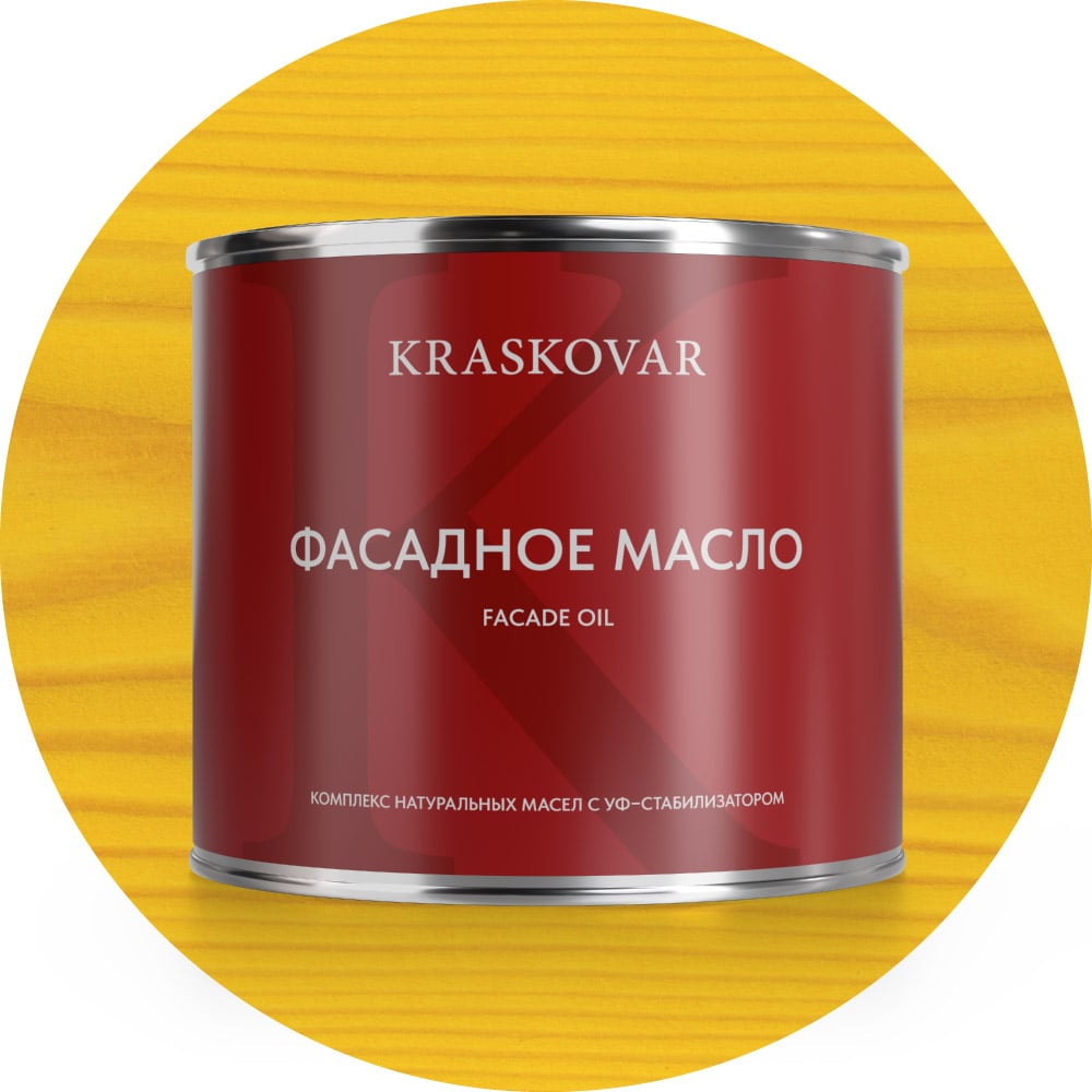 Изображение товара Масло фасадное Kraskovar Сочная дыня 2л для наружных работ Изображение товара Масло фасадное Kraskovar Сочная дыня 2л для наружных работ