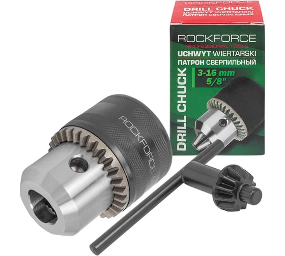 Изображение товара Патрон цанговый для дрели Rockforce 3-16мм, 5/8" RF-G00547(61430)