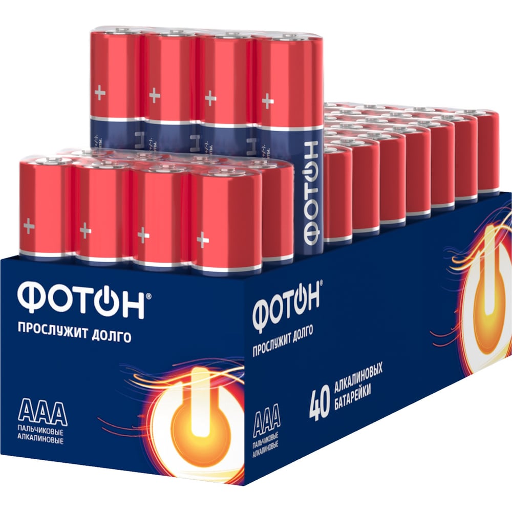 Изображение товара Батарейки мизинчиковые ФОТОН ААА LR03 CB40 26125