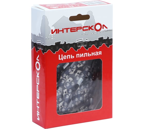Изображение товара Цепь пильная Интерскол 53 звена, шаг 3/8, паз 1.3 мм 91150.053