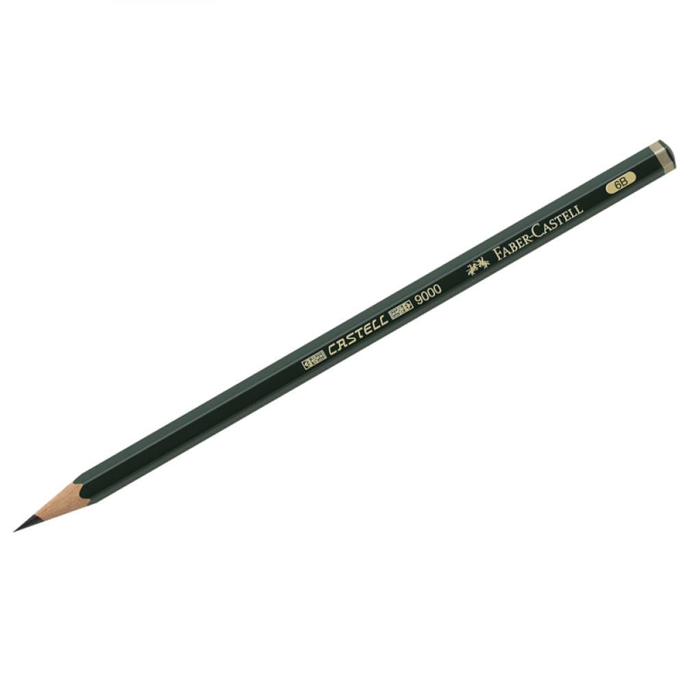 Заточенный чернографитный карандаш Faber-Castell карандаш чернографитный faber castell grip 2001 с ластиком b