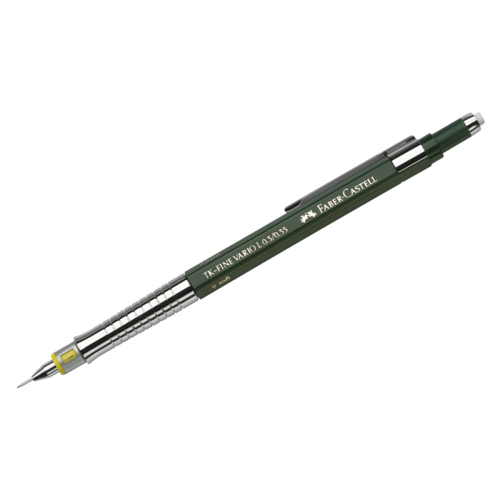 Механический карандаш Faber-Castell прямоугольный ластик faber castell