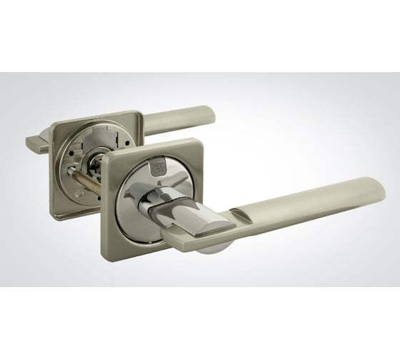 Изображение товара Дверная ручка CRIT РФ-К63 Хп/Нш хром полированный/никель шлифованный 05256